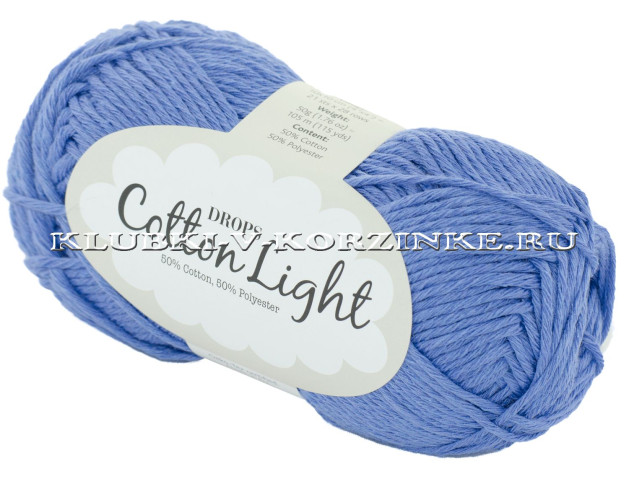 Пряжа Cotton Light DROPS - (33 - Незабудка)