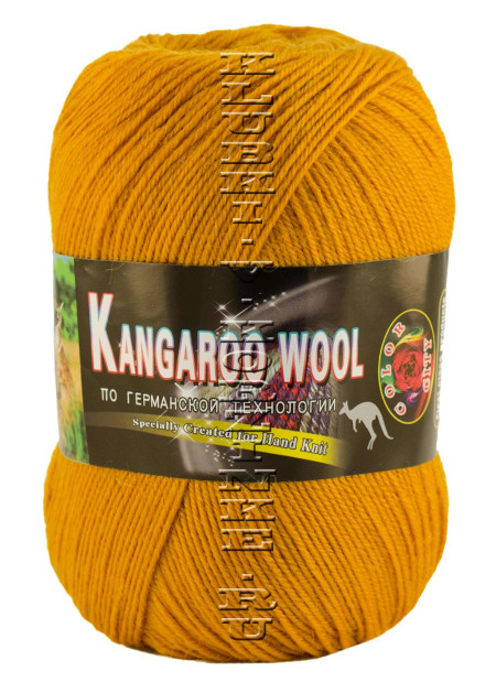 Пряжа «Kangaroo Wool» Color City - (2108 - Горчичный)
