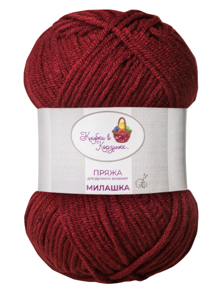 Пряжа «Милашка» - (154 - Вишня в шоколаде)