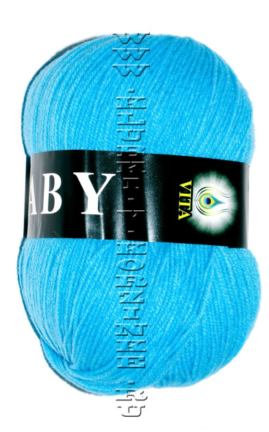 Пряжа VITA «BABY» - (2876 - Голубая бирюза)