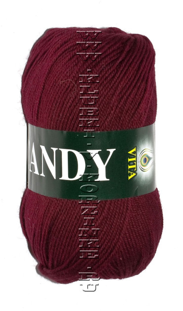Пряжа VITA «CANDY» - (2508 - Бордовый)