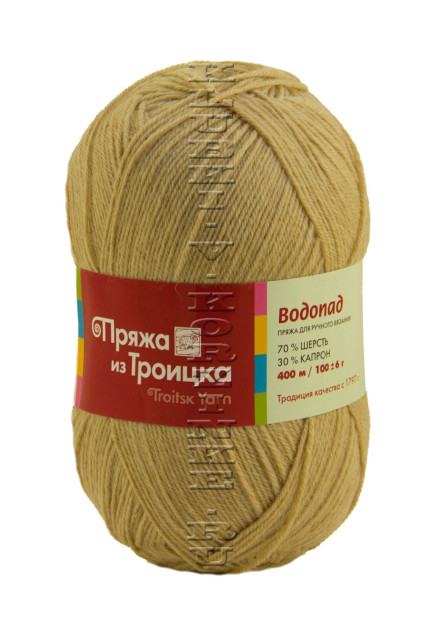Пряжа Троицкая «Водопад» - (0196 - Песочный)