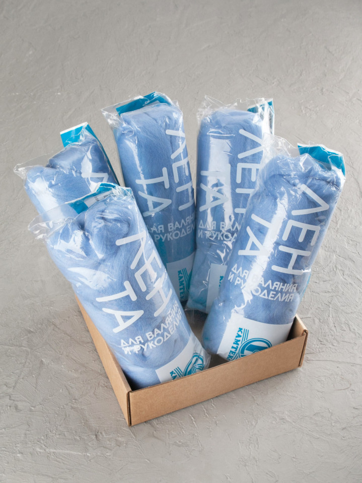 Шерсть для валяния, Камтекс (015 - Голубой)