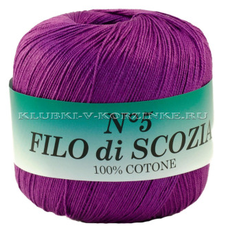Пряжа Filo di Scozia №5 - (29 - Фиолетовый)