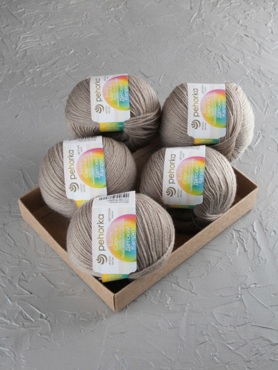Пряжа Пехорка «Детский каприз» - (274 - Серобежевый)