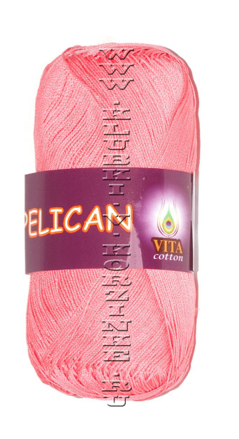 Пряжа VITA cotton "PELICAN" - (3972 - Розовый коралл)