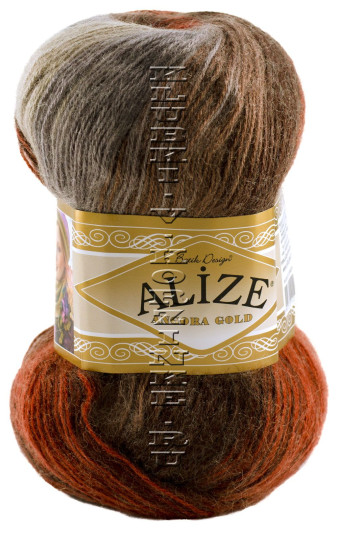 Пряжа ANGORA GOLD BATIK Alize - (4842-Беж, коричневый, терракот)
