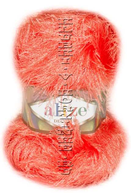 Пряжа Decofur Alize - (154 - Коралловый)