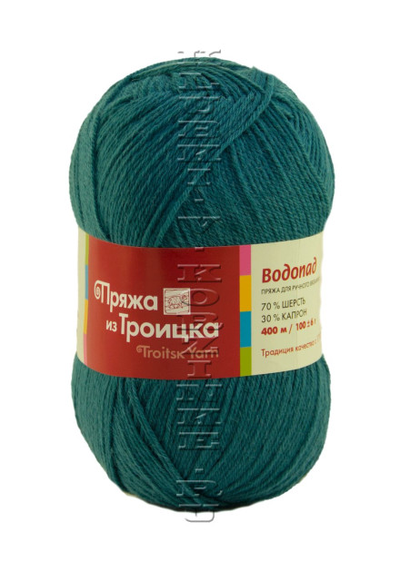 Пряжа Троицкая «Водопад» - (0312 - Изумруд)