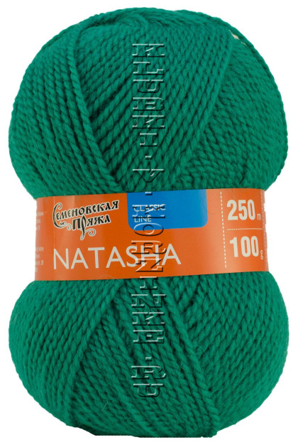 Пряжа Семеновская «Наташа» - (70920 - Зеленая бирюза)