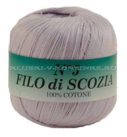 Пряжа Filo di Scozia №5 - (33 - Бледно-сиреневый)