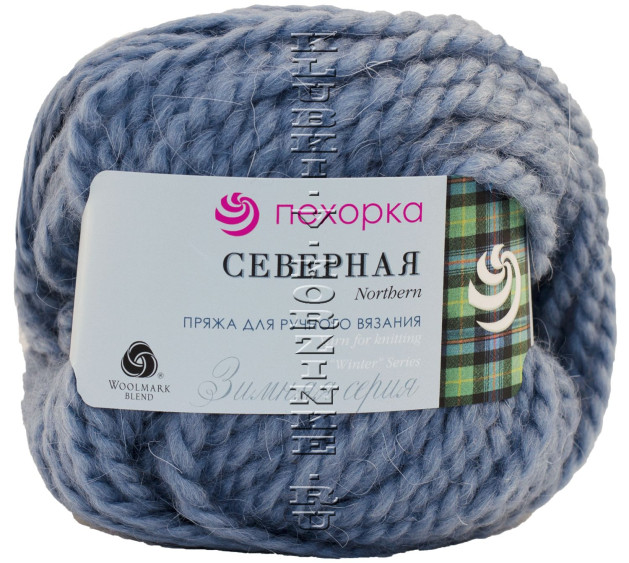 Пряжа Пехорка «Северная» - (256 -  Св.джинса)