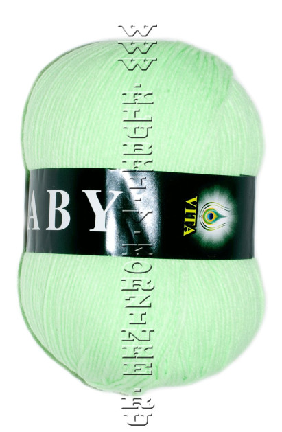 Пряжа VITA «BABY» - (2878 - Ультра-салатовый)