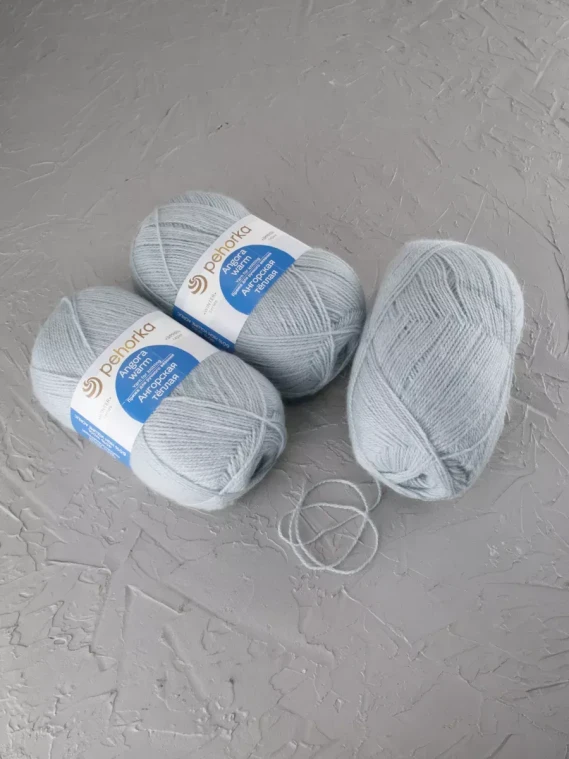 Пряжа Пехорка «Ангорская теплая» - (71 - Талая вода)