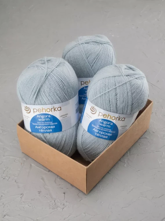 Пряжа Пехорка «Ангорская теплая» - (71 - Талая вода)