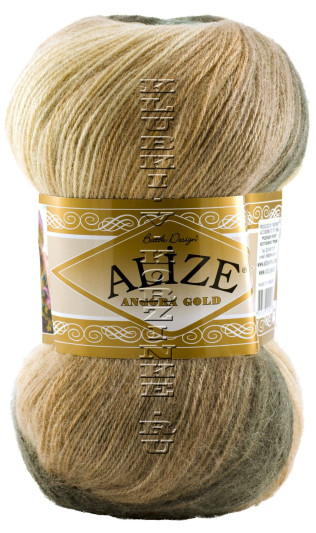 Пряжа ANGORA GOLD BATIK Alize - (4727-Серый, беж)
