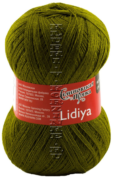 Пряжа Семеновская «Лидия ПШ» - (1437 - Зеленый янтарь)
