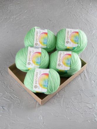Пряжа Пехорка «Детский каприз» - (41 - Салатовый)