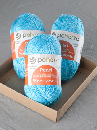 Пряжа Пехорка «Жемчужная» - (63 -  Льдинка)