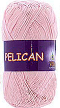 Пряжа VITA cotton "PELICAN" - (3956 - Розовая пудра)