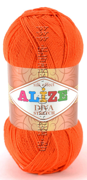 Пряжа DIVA STRETCH Alize - (407 - Гранатовый)