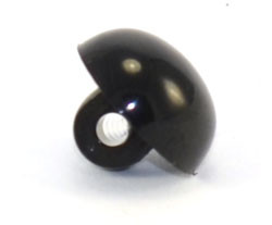 Глаза пластиковые пришивные HobbyBe d 10,5 мм (SOP-10-5 - черный)