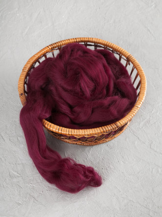 Шерсть для валяния, Камтекс (047 - Бордо)