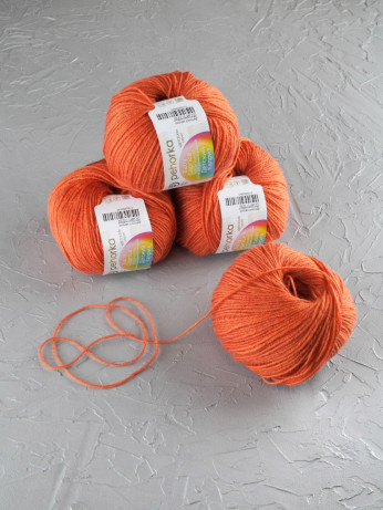 Пряжа Пехорка «Детский каприз» - (284 - Оранжевый)