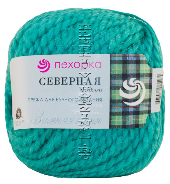 Пряжа Пехорка «Северная» - (335 - Изумруд)