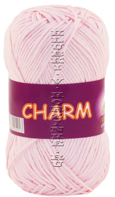 Пряжа VITA cotton "CHARM" - (4198 - Розовая пудра)