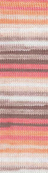 Пряжа DIVA MISSISIPI Alize - (3237 - Белый, оранж, серый, розовый, коричневый)