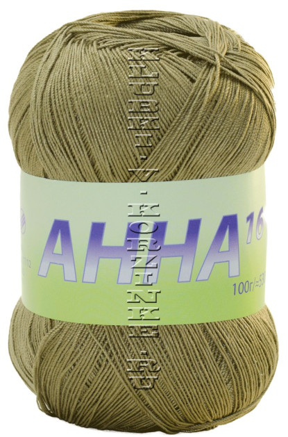 Пряжа Анна 16 Seam - (306 - Зелёная олива)