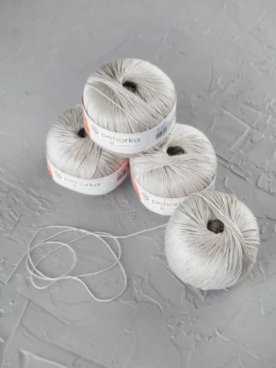 Пряжа Пехорка «Ажурная» - (181 - Жемчуг)