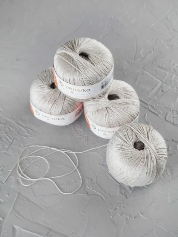 Пряжа Пехорка «Ажурная» - (181 - Жемчуг)