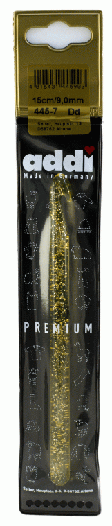 Крючок вязальный ADDI пластиковый, №9  15 см