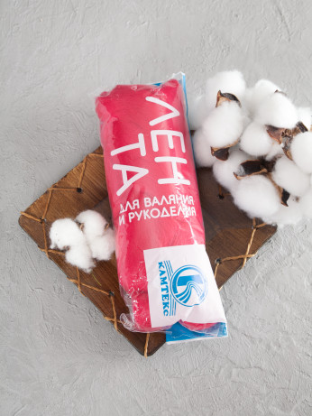 Шерсть для валяния, Камтекс (053 - Малина)