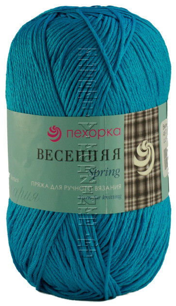 Пряжа Пехорка "Весенняя" - (45 - Т.бирюза)