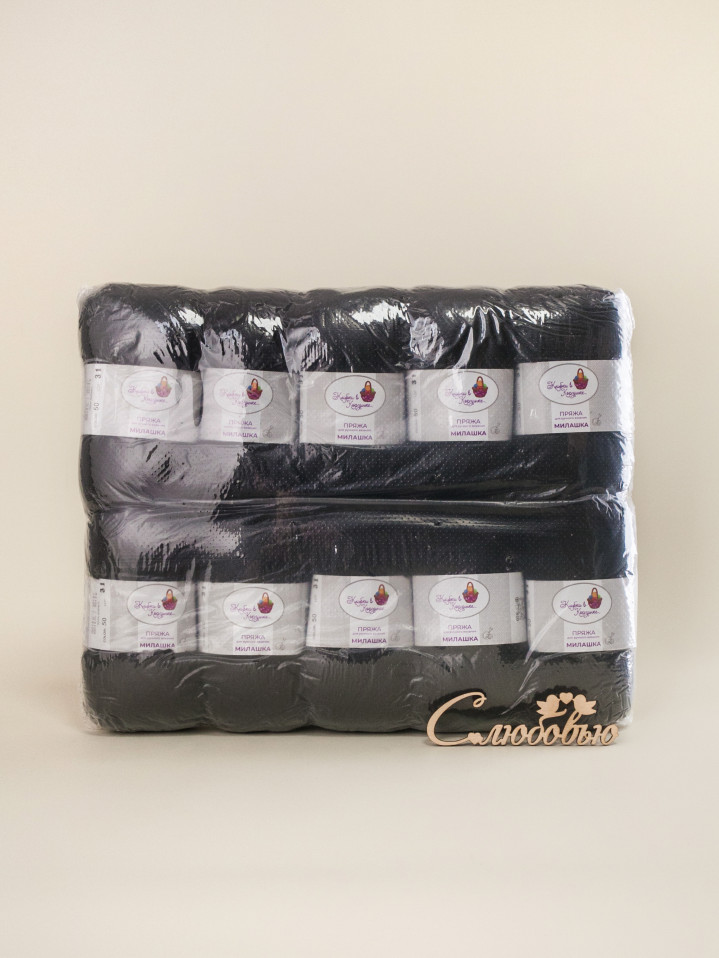 Пряжа «Лапушка» - (02 - Черный)