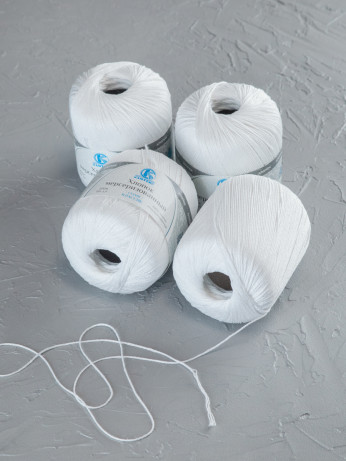 Пряжа Камтекс «Хлопок Мерсеризованный» - (002 - Отбелка)