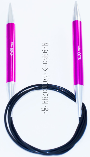 Спицы KnitPro Zing круговые №10; 100 см (арт.47168)