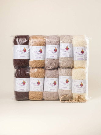 Пряжа «Алетта» набор «Крем-брюле»