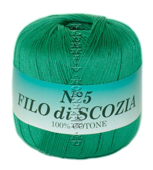 Пряжа Filo di Scozia №5 - (111 - Зелёный)