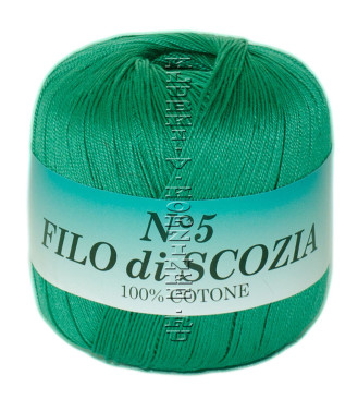 Пряжа Filo di Scozia №5 - (111 - Зелёный)