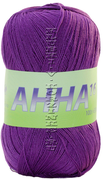 Пряжа Анна 16 Seam - (328 - Фиолетовый)