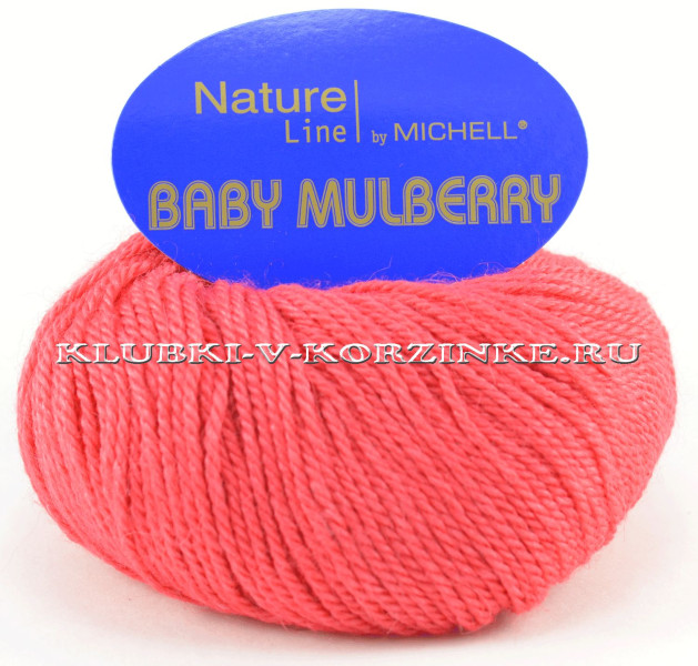 Пряжа Baby Mulberry (3161 - Красный коралловый)
