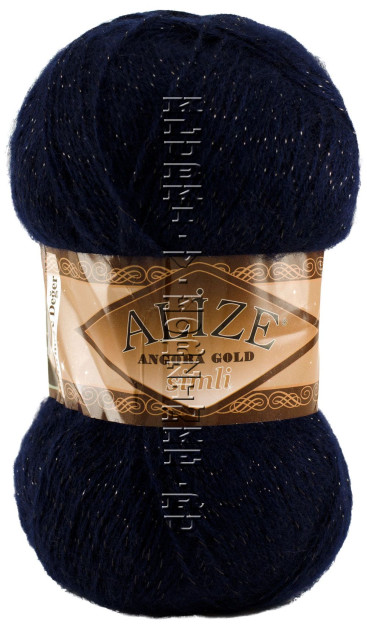 Пряжа ANGORA GOLD SIMLI Alize - (58 - Темно-синий)