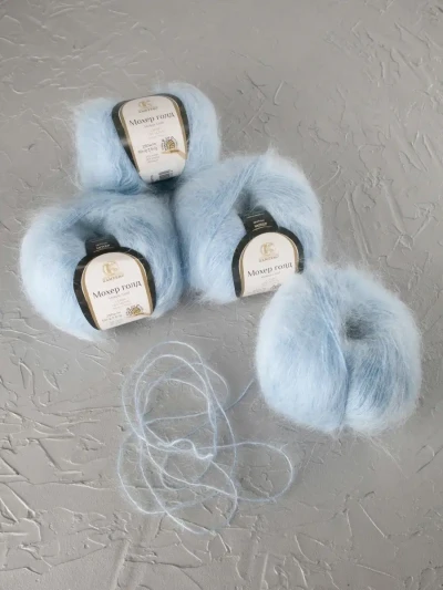 Пряжа Камтекс «Мохер Голд» - (015 - Голубой)