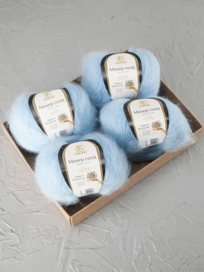 Пряжа Камтекс «Мохер Голд» - (015 - Голубой)