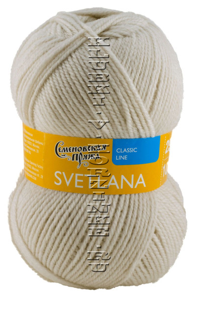 Пряжа Семеновская «Светлана» - (233 - Речной жемчуг)