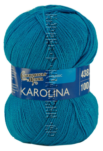 Пряжа Семеновская «Каролина» - (211 - Т.бирюзовый)
